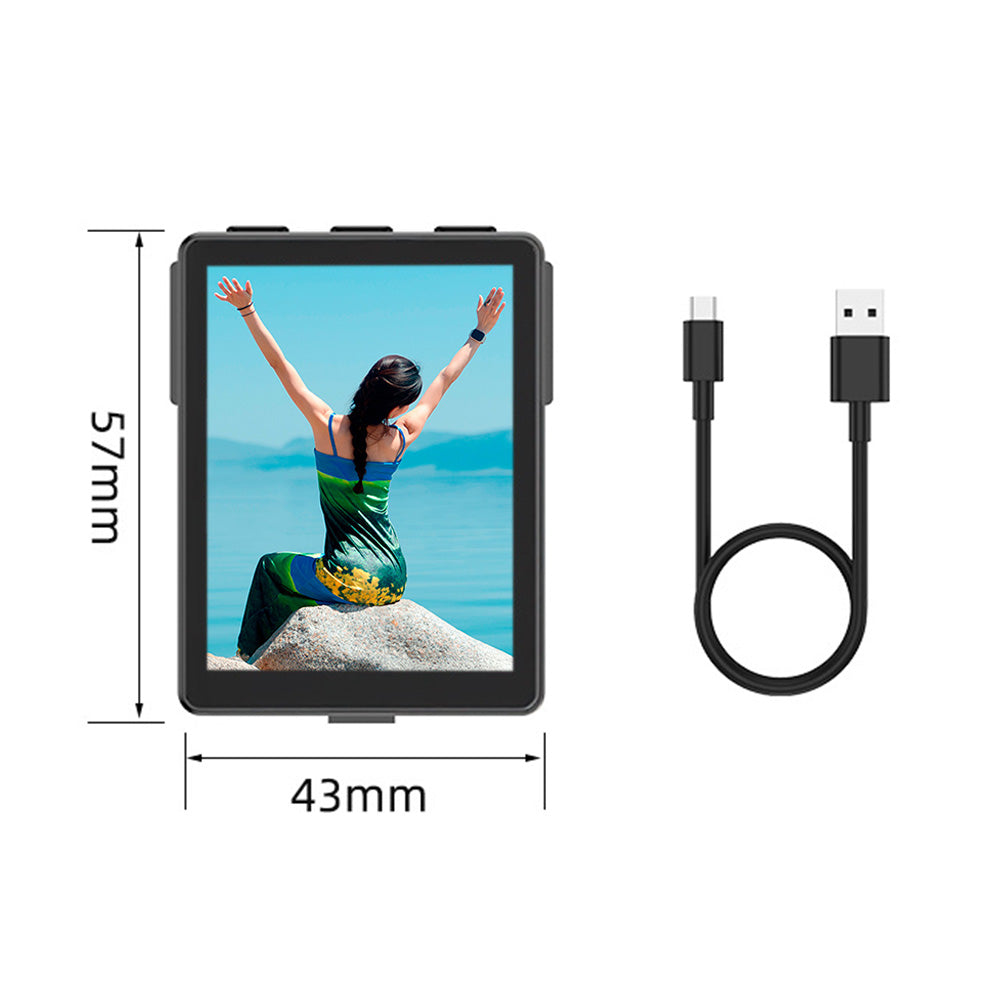 Mini Vlog Selfie Monitor with 15m Bluetooth Remote for Travel & TikTok
