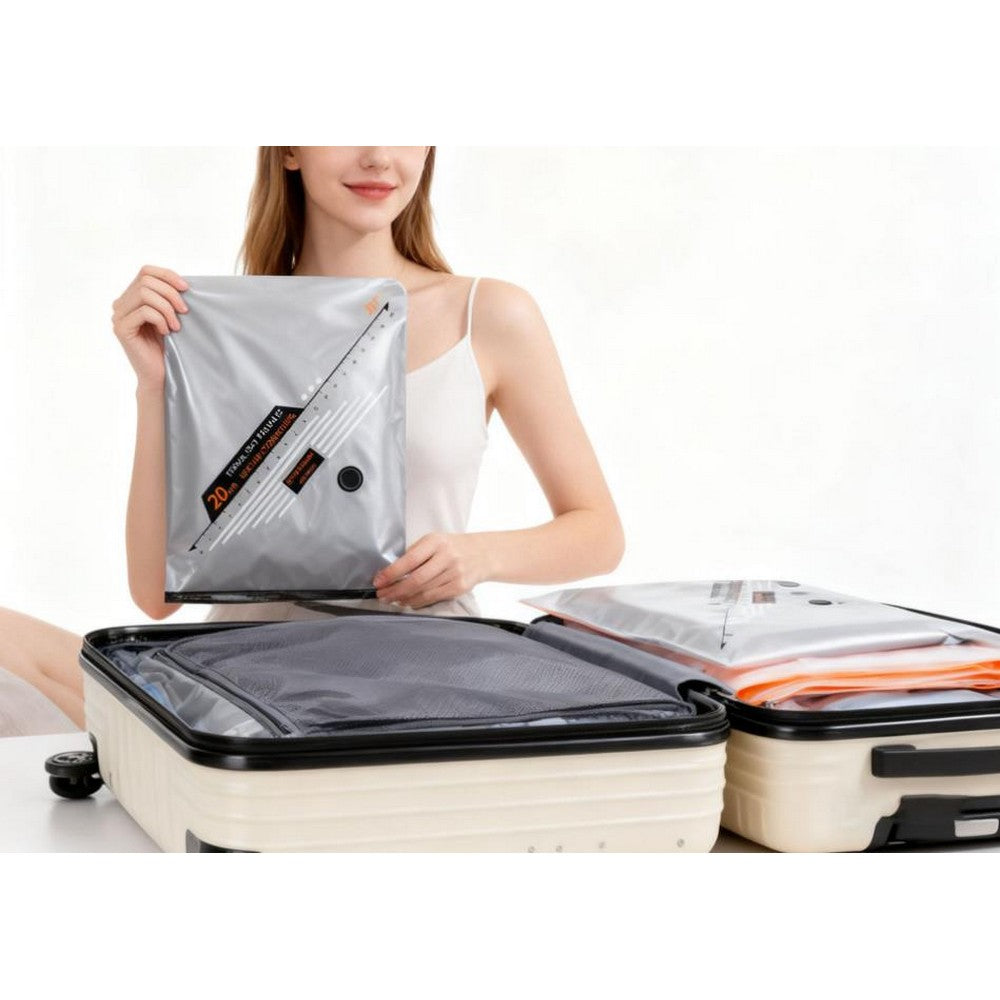 10Pcs Travel Vacuum Storage Bags with Pump for Luggage Compression Packing