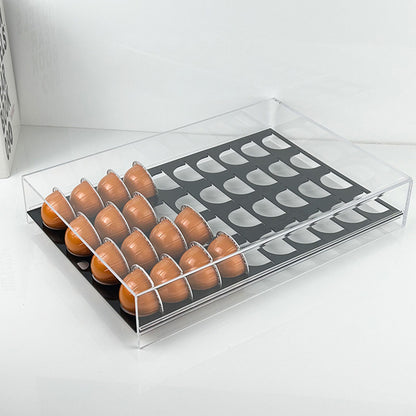 Acrylic Coffee Pod Holder Countertop Coffee Capsule Organizer for Coffee Lovers