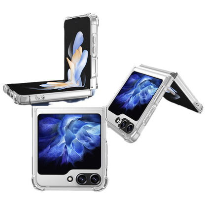 For Samsung Z Flip Clear Slim Shockproof Cover Transparent Protective Case