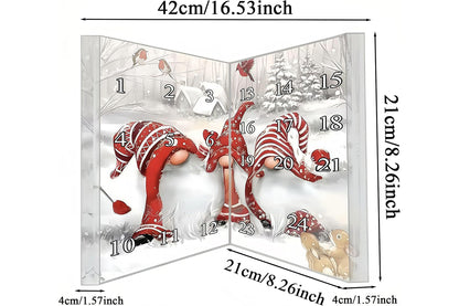 Christmas Gnomes Advent Calendar 2025 24-day Countdown Calendar Dwarf Ornaments-3 Gnome