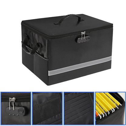 Fireproof Document Box with Combination Lock
