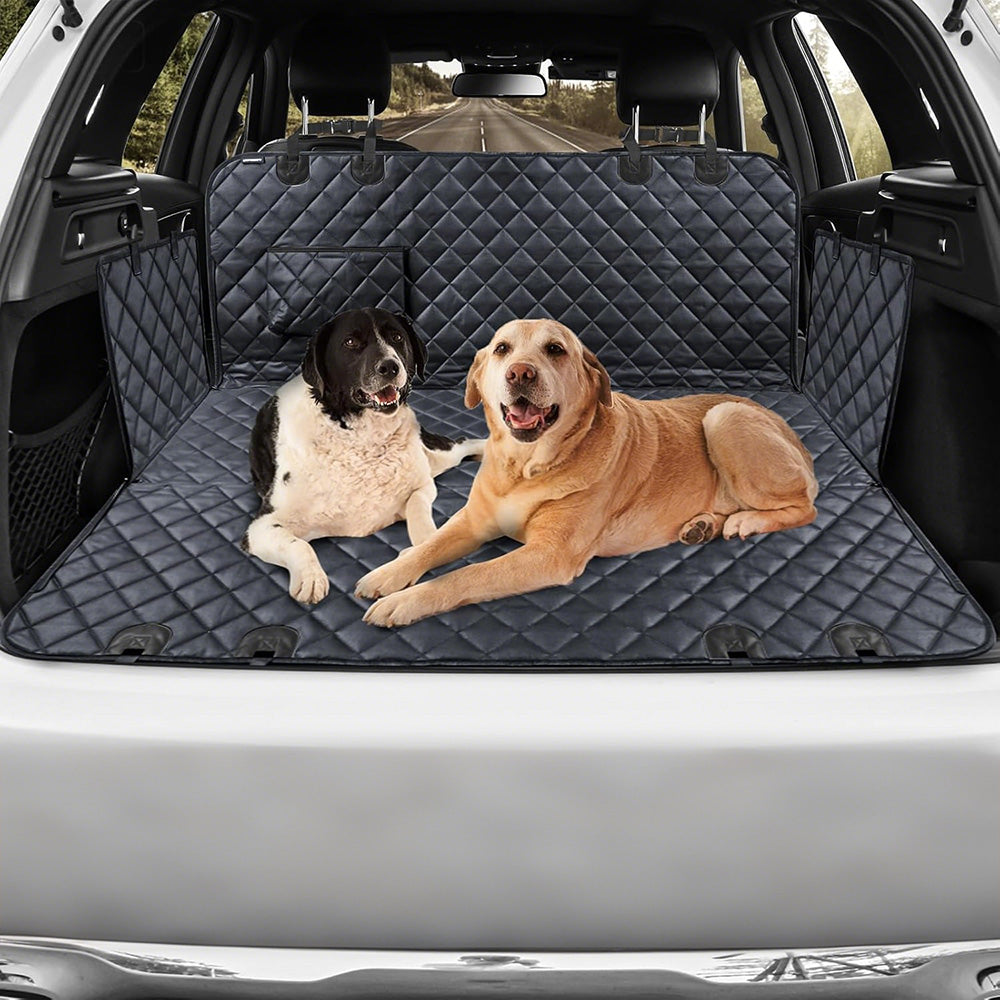 Pet Car Seat Cover Back Seat Hammock Protector for Dogs Travel-Black