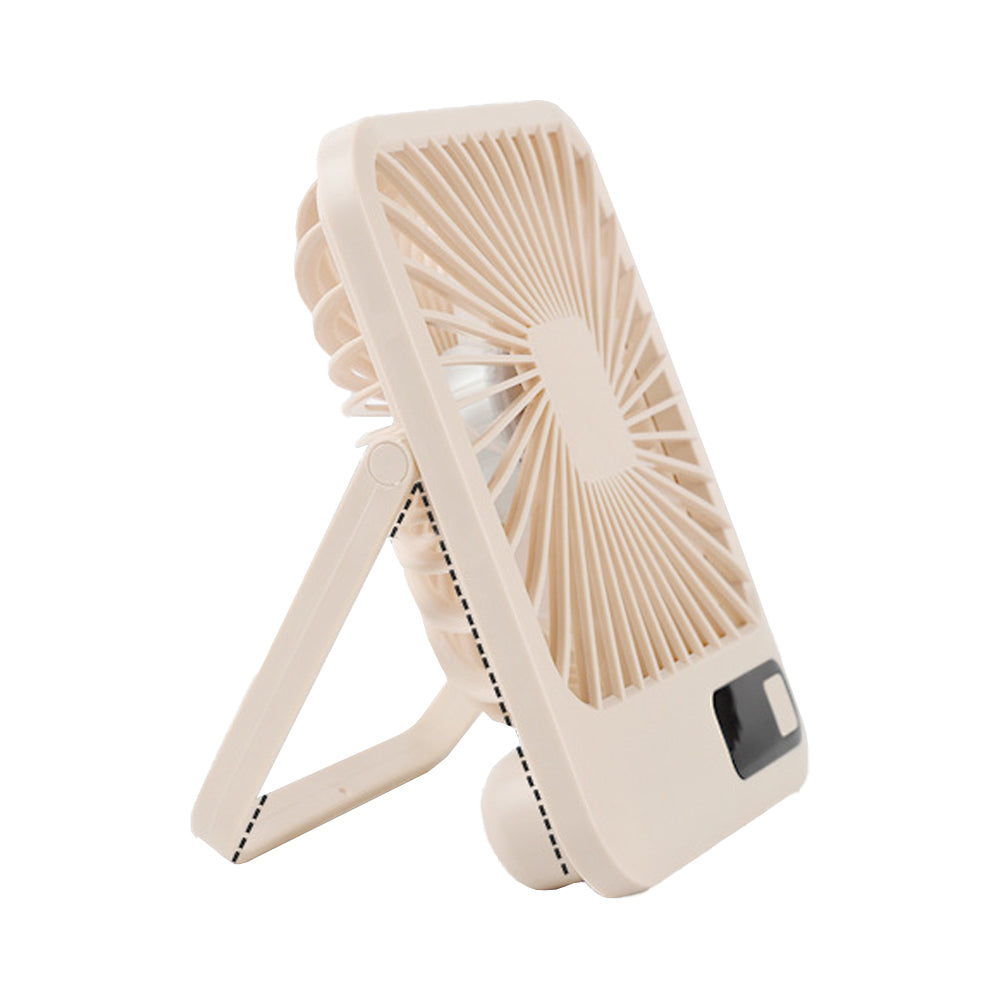 5 Speed Desktop Fan USB Rechargeable 180 Degree Foldable Digital Display Fan Cuticolour