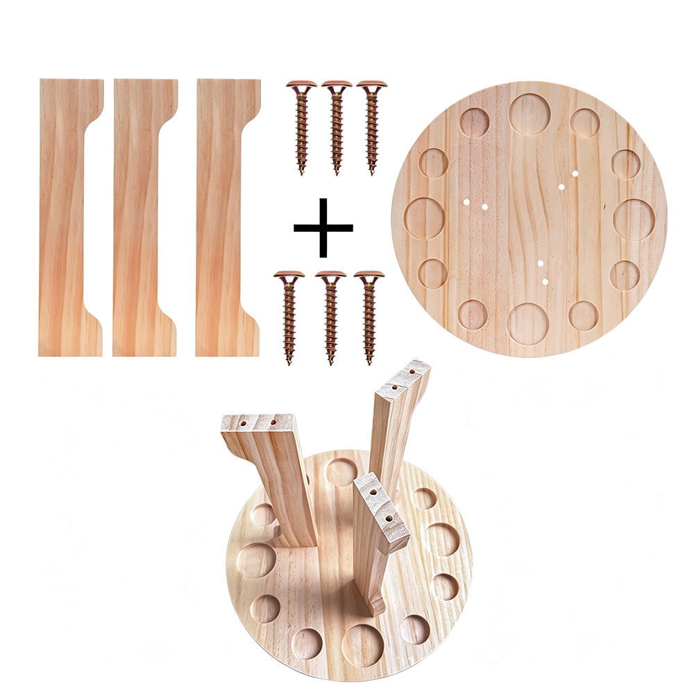 360 Degree Rotating Floor Fishing Rod Rack Holds 12 Rods