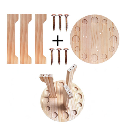 360 Degree Rotating Floor Fishing Rod Rack Holds 12 Rods