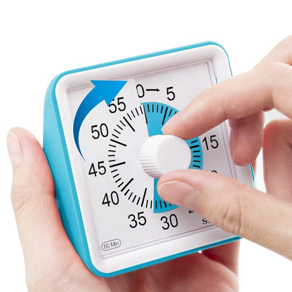 60-Minute Visual Timer Countdown Timer Time Management Tool for Sports Studying Blue