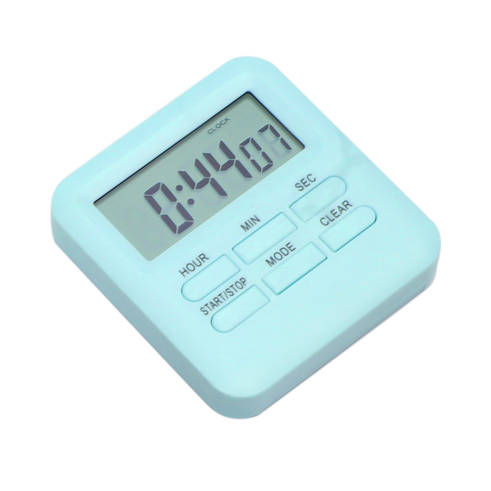 3-in-1 Electric Digital Timer Multi-Functional Loud Alarm Clock for Kitchen Gym Classroom Blue