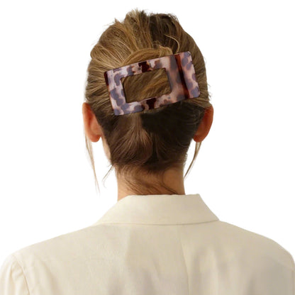 4PCS Large Flat Hair Clips Rectangle No-Slip Claw Clips for Women Style 1