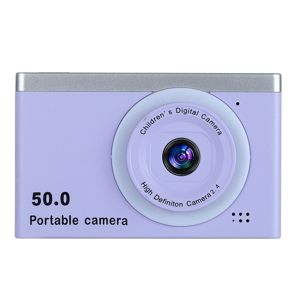 8X Zoom Digital Camera Point And Shoot Camera with 32GB Memory Card for Students Purple