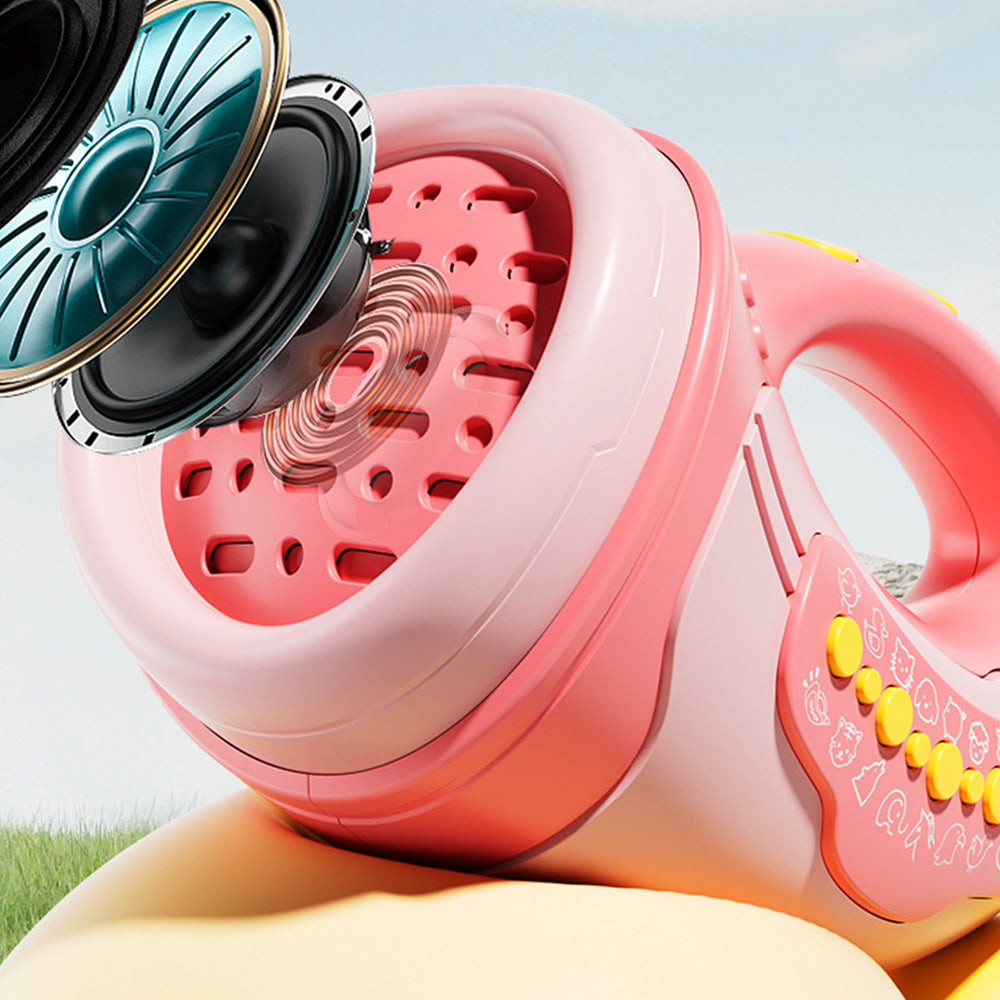 2 Modes Animal Hoot Caller with 12 Sound Effects Outdoor Nature Exploration Toy for Kids Pink