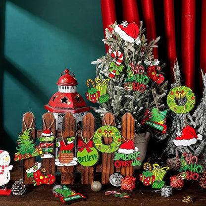 36Pcs Christmas Tree Ornaments Hanging Xmas Decorations Set