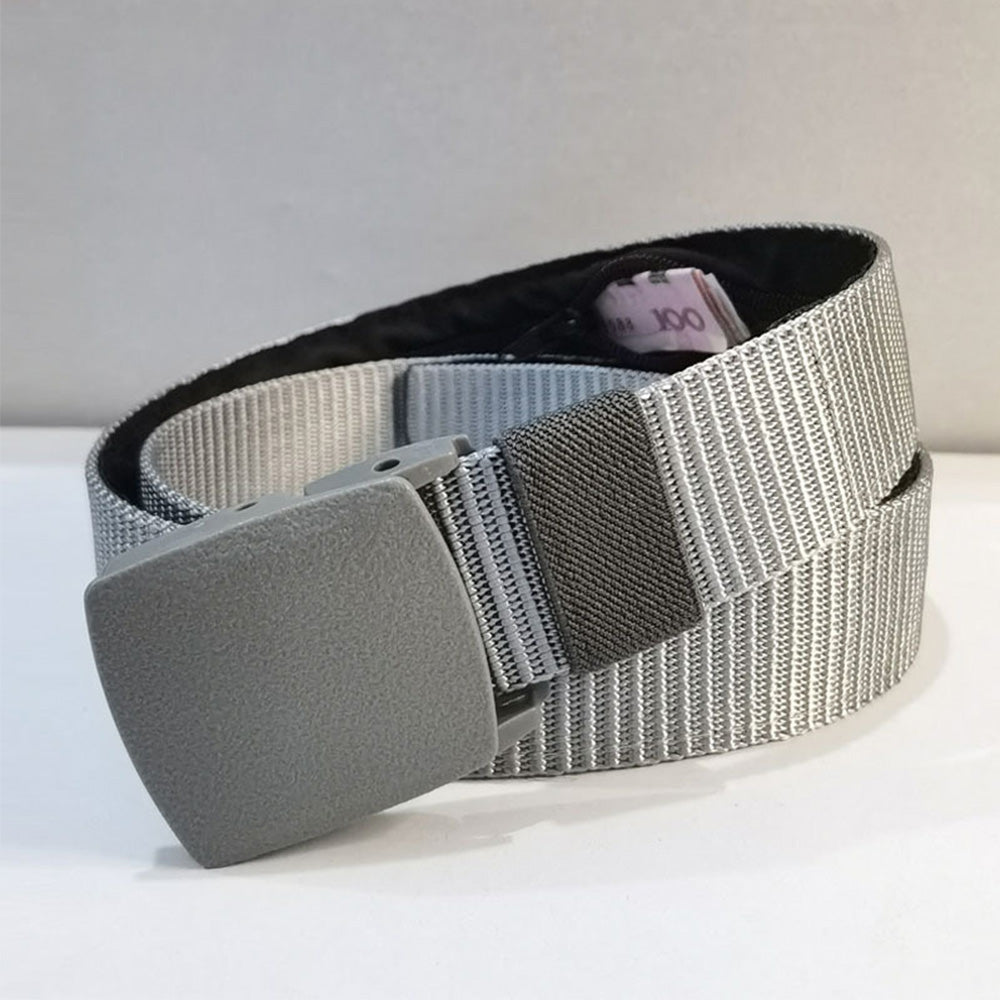 Security Money Belt Security Waist Wallet Travel Hidden Money Pouch Grey
