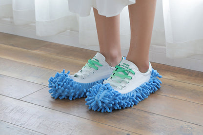 5 Pairs Mop Slipper Shoe Covers Floor Cleaning Foot Socks Washable Reusable