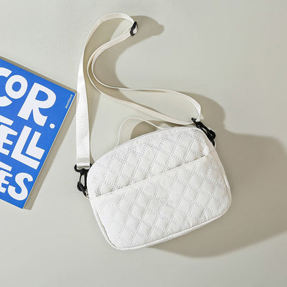 2Pcs Travel Bag Set Duffel Bag with Toiletry Bag White