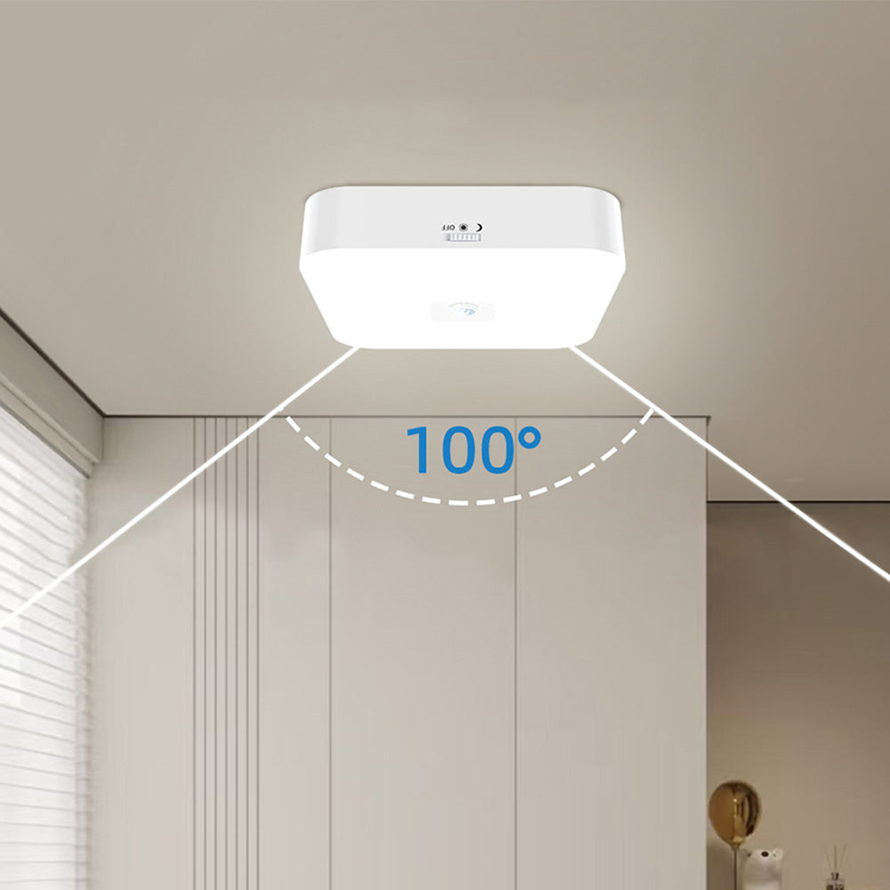 Rechargeable Motion Sensor Square Ceiling Light ââ‚?Indoor & Outdoor Use