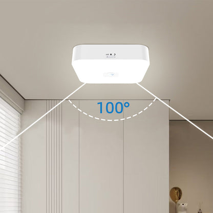 Rechargeable Motion Sensor Square Ceiling Light ââ‚?Indoor & Outdoor Use