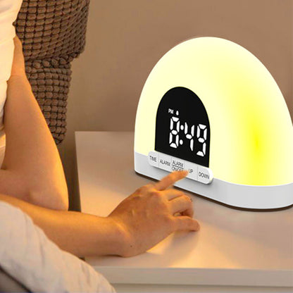 Sunrise Alarm Clock Smart Wake Up Alarm Sunlight Digital LED Night Lamp Clock