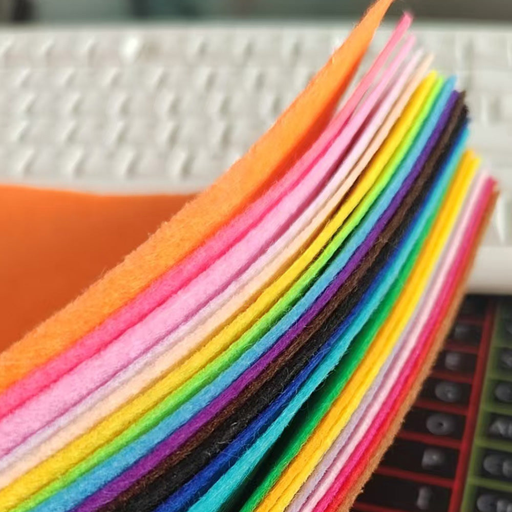 40Pcs Stiff Polyester Felt Fabric Sheets for Sewing and DIY Crafts