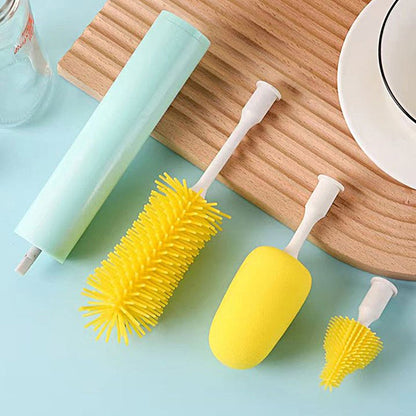 3-in-1 Handheld Electric Spin Cleaning Brush Cordless Multifunctional Scrubber for Bottles Pacifiers