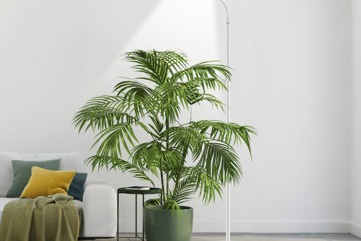 Floor Plant Grow Light Full Spectrum Tripod Stand - White