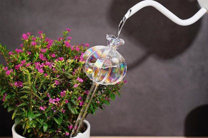 4Pcs Self Watering Globes Automatic Plant Watering Stakes for Indoor Outdoor Potted Plants-Iridescent