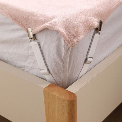 8Pcs Adjustable Bed Sheet Fastener Clips with Anti-Slip Pressure Plate