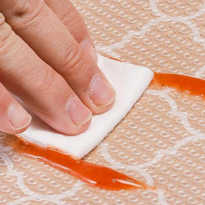 Thick Waterproof Shelf Liner for Kitchen Cabinets Refrigerator & Vanity Drawers Style 1