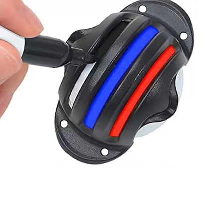 4Pcs Golf Ball Marking Stencils with 4 Colors of Golf Ball Markers Golf Ball Line Marker Tool