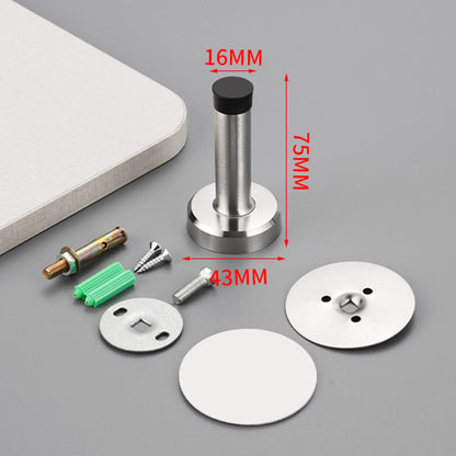 4 Pack Stainless Steel Door Stop-Silver