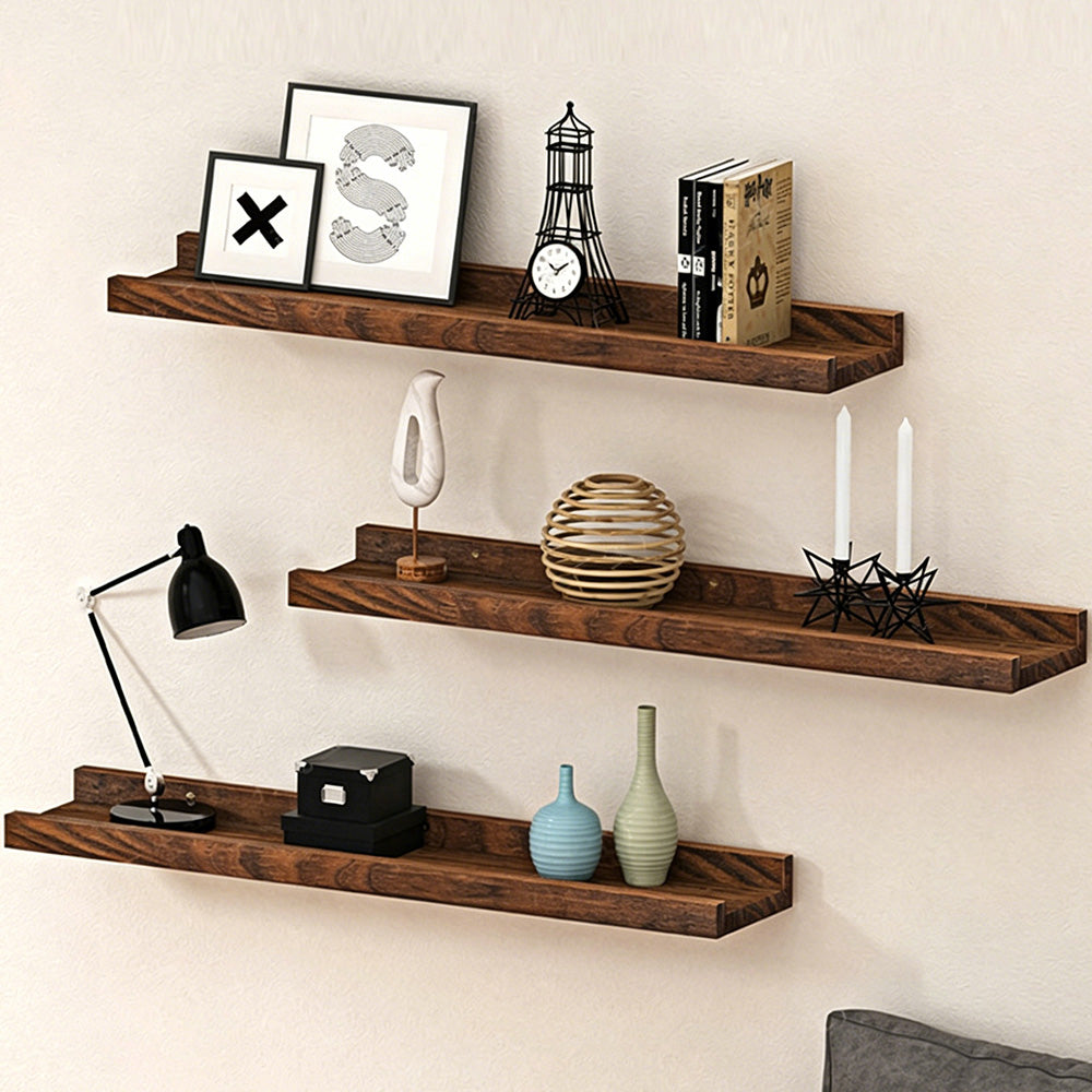 2Pcs Wall Mounted Vinyl Record CD Storage and Display Shelf