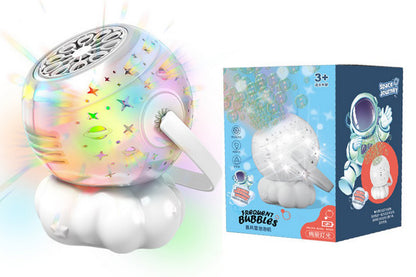 USB-C Rechargeable Bubble Machine with Colorful LED Light Party Birthday Toys