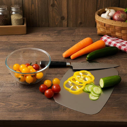 3Pcs Stainless Steel Cutting Board Double Sided Chopping Board for Meat Vegetables