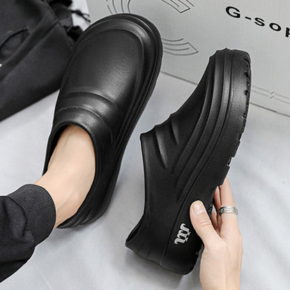 Chef Shoes Non Slip Kitchen Work Clogs Wear Resistant Chef Clogs Black