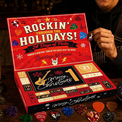 Guitar Picks Advent Calendar 24 Day Countdown Holiday Music Gift