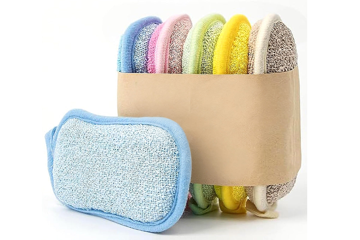 5Pcs Dish Sponge Kitchen Double Sided Sponges Scrub to Remove Stubborn Stains