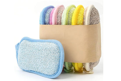 5Pcs Dish Sponge Kitchen Double Sided Sponges Scrub to Remove Stubborn Stains