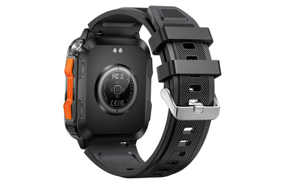 Smart Watch Fitness Tracker Heart Rate Sleep Monitor 100 Sport Modes for Android iOS -Black and Orange
