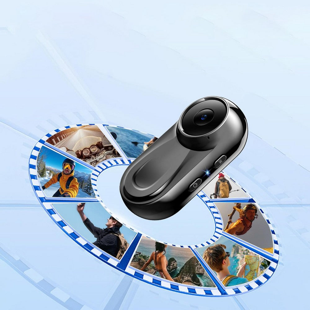 1080P Mini Body Camera Mini Body Camera for Traveling and Motorcycle-black