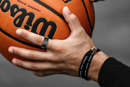 Smart Ring Health Tracker Waterproof Fitness Rings for Heart Rate Sleep-Black