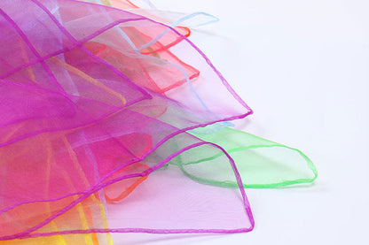 6 Pieces Juggling Scarves Dance Music Scarfs