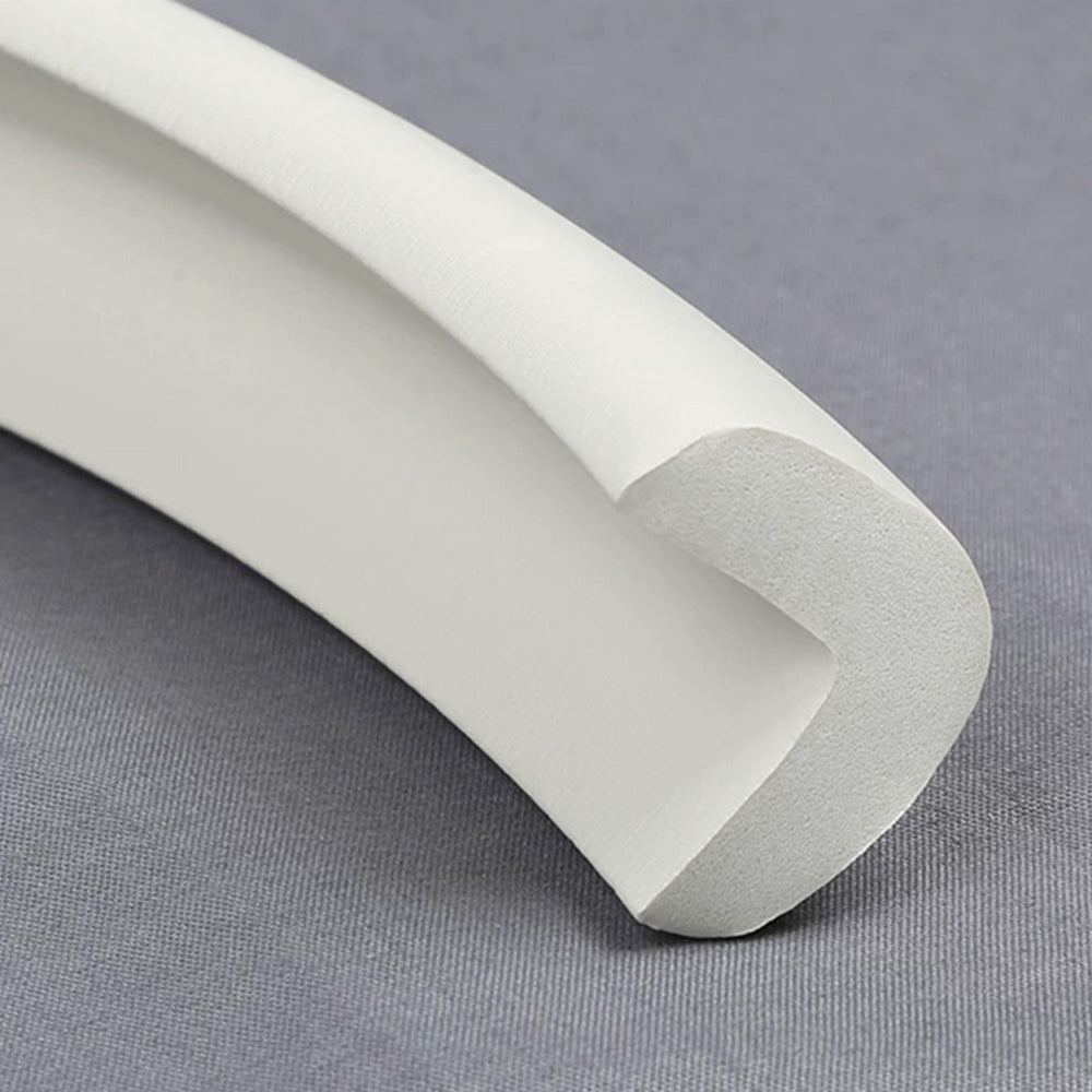 2 Piece L Shaped NBR Foam Table Edge Guards - White