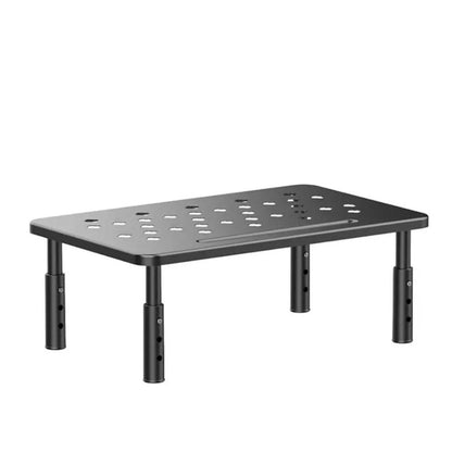 3-Height Adjustable Monitor Riser Laptop Printer Computer Stand Desktop Shelf Black