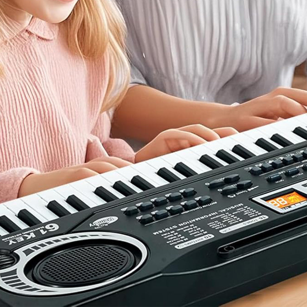 61 Keys Electric Piano Music Keyboard For Kids Beginner With Microphone