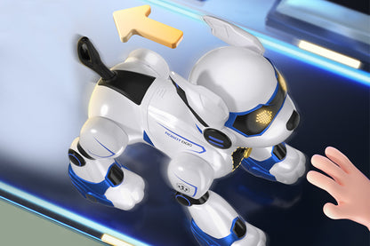 Remote Control Robot Dog Toy Programmable RC Robot Puppy Smart Stunt Robot Pet-Blue