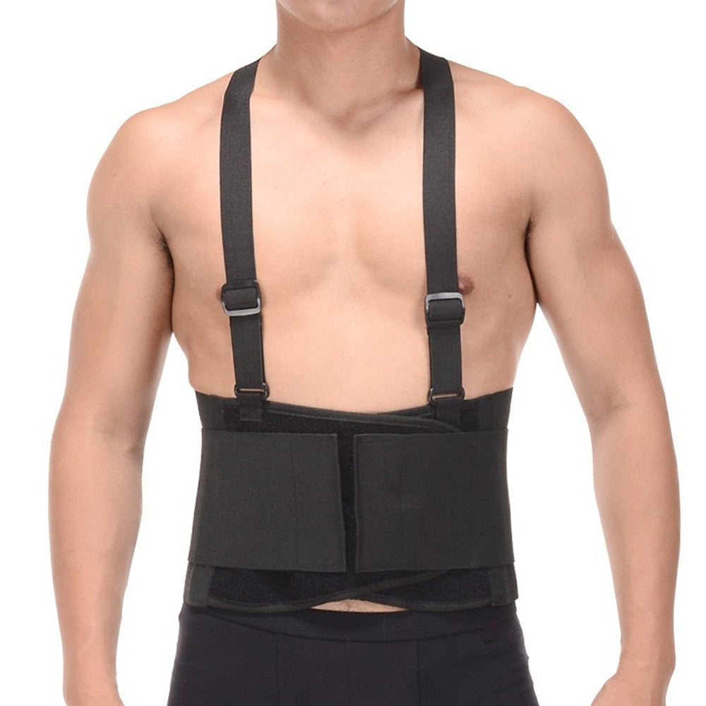 Adjustable Back Support Belt with Elastic Straps for Work Sports