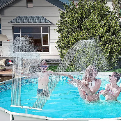 Swimming Pool Waterfall Fountain Above Ground Pool Sprinkle Accessories Double Head Style