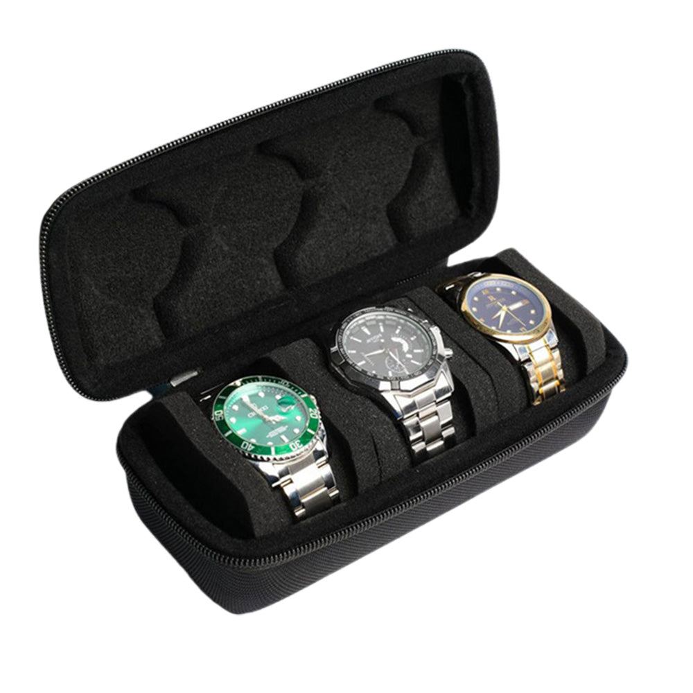 Portable Watch Storage Box Travel Organizer Watch Roll Display Case Style 1
