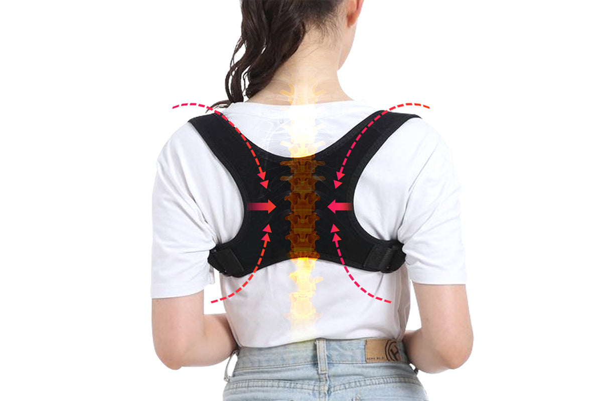 2Pcs Posture Corrector Back Straight Shoulders Brace Clavicle Support