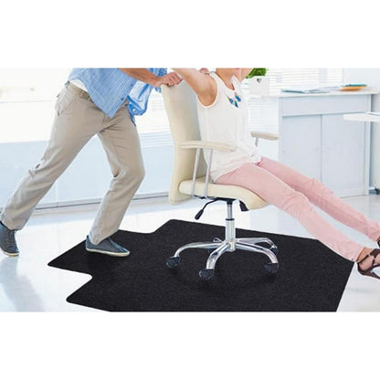 Anti-Slip Office Chair Mat for Carpet - Black
